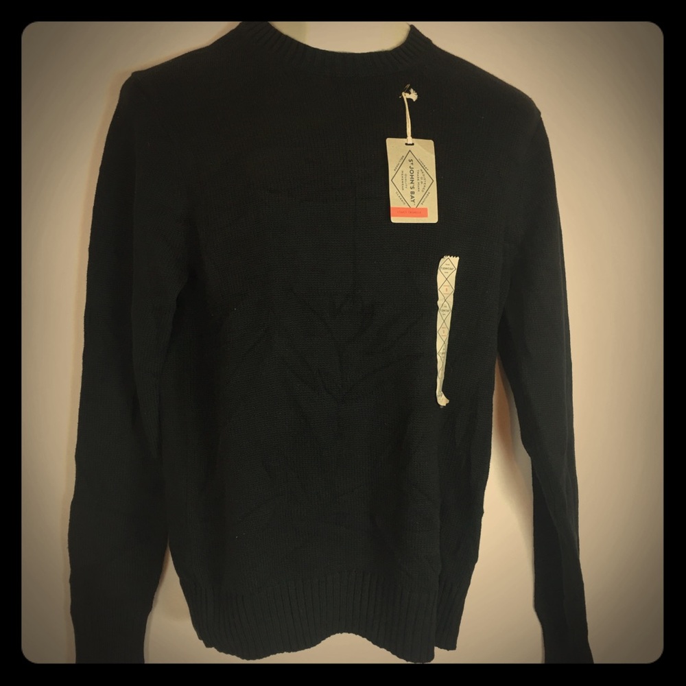ST JOHN’S BAY NWT Black Men’s sweater. Size S